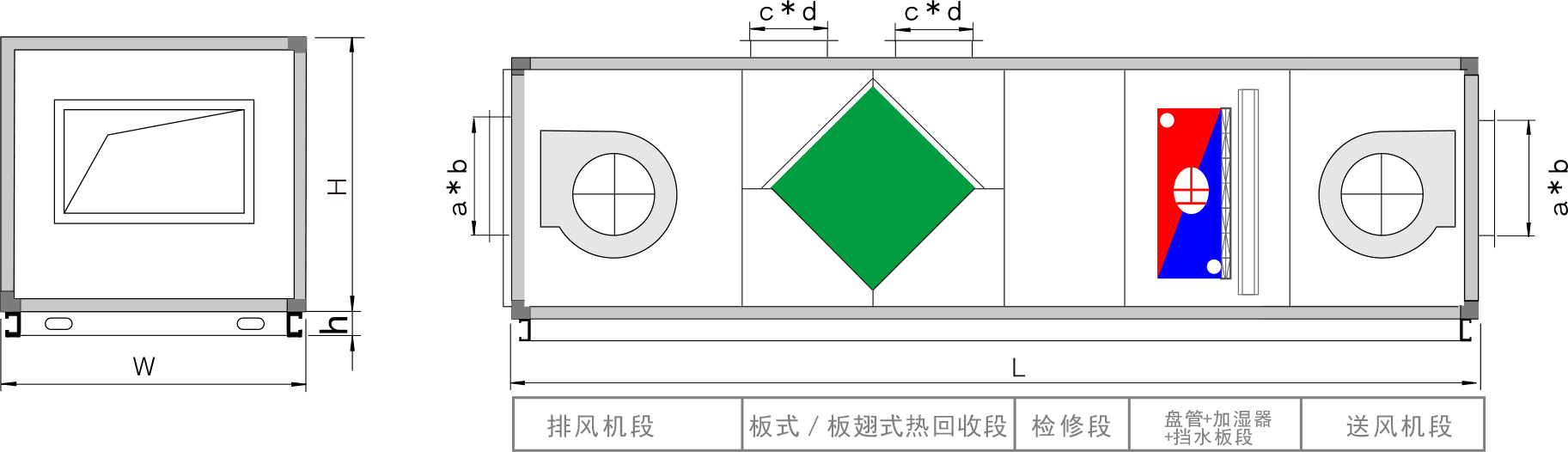 枣庄板翅/板式组合形式四