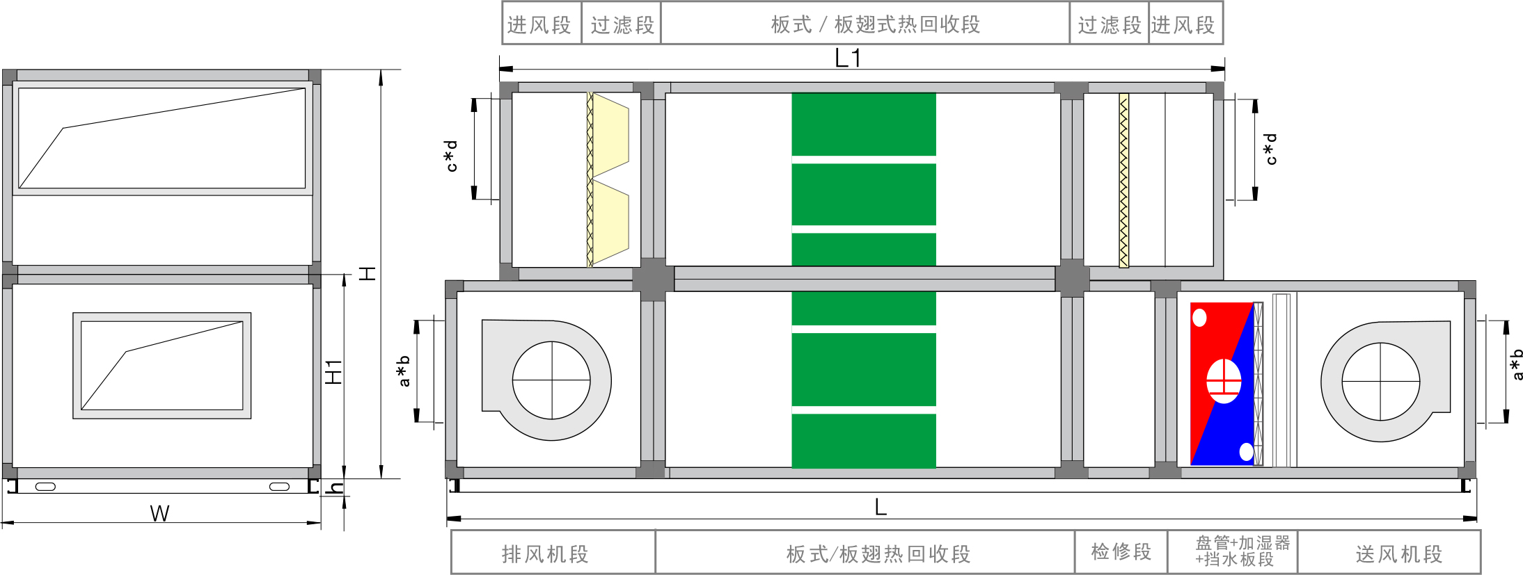 枣庄板翅/板式组合形式五
